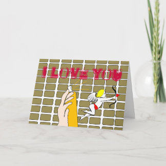 JAG ÄLSKAR DIG grafittivalentin kort