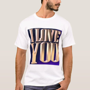 Jag älskar dig gul text typografi design. t shirt