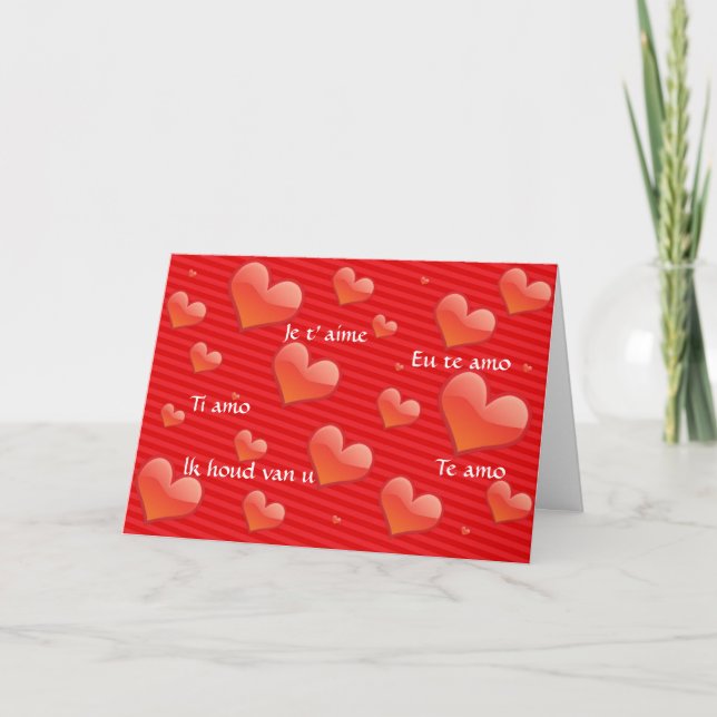 Jag älskar dig helgkort (Framsida)