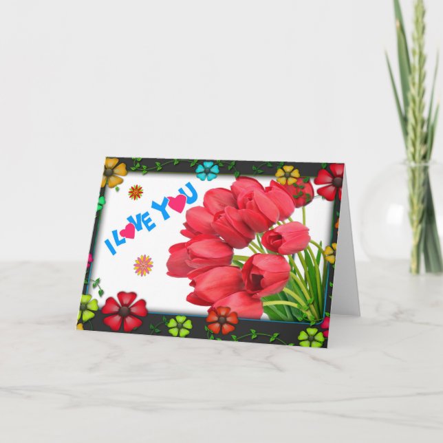 Jag älskar dig helgkort (Framsida)