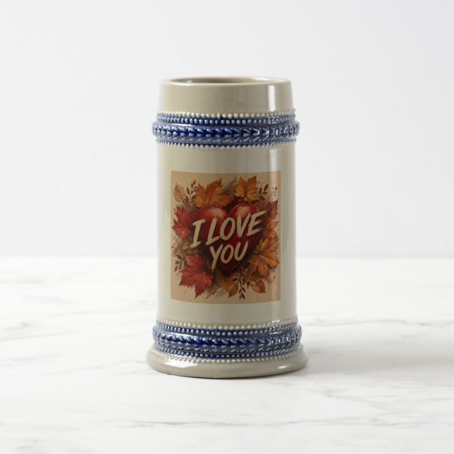 Jag älskar dig hjärtdesign sejdel (Center)