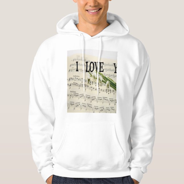 Jag älskar dig hoodie (Framsida)