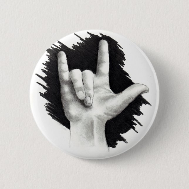 JAG ÄLSKAR DIG I ASL #2 KNAPP (Framsida)