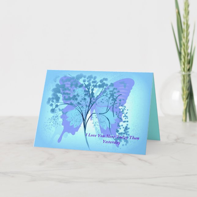 JAG ÄLSKAR DIG I DAG ÄN IGÅR KORT (Framsida)