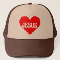 Jag älskar dig Jesus pixel konst