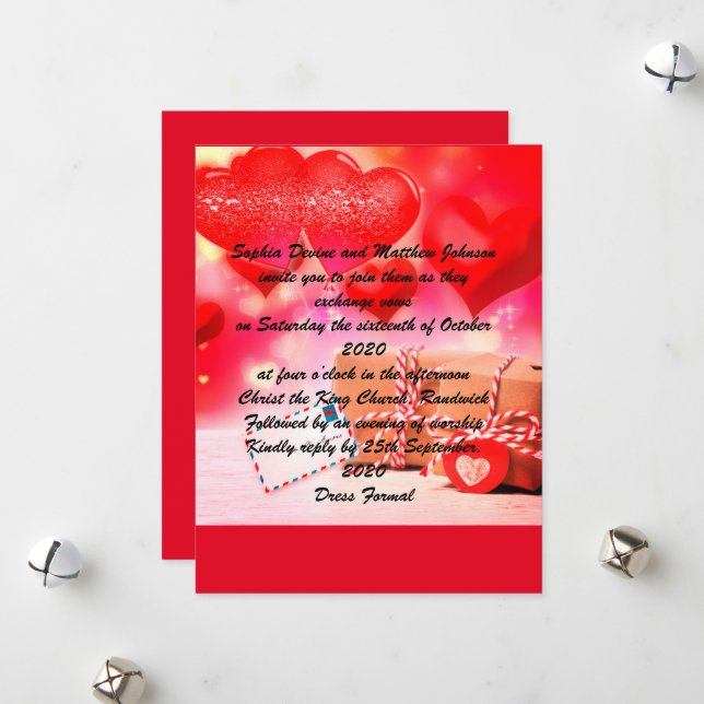 Jag älskar dig julkort (Fram/Back In Situ)