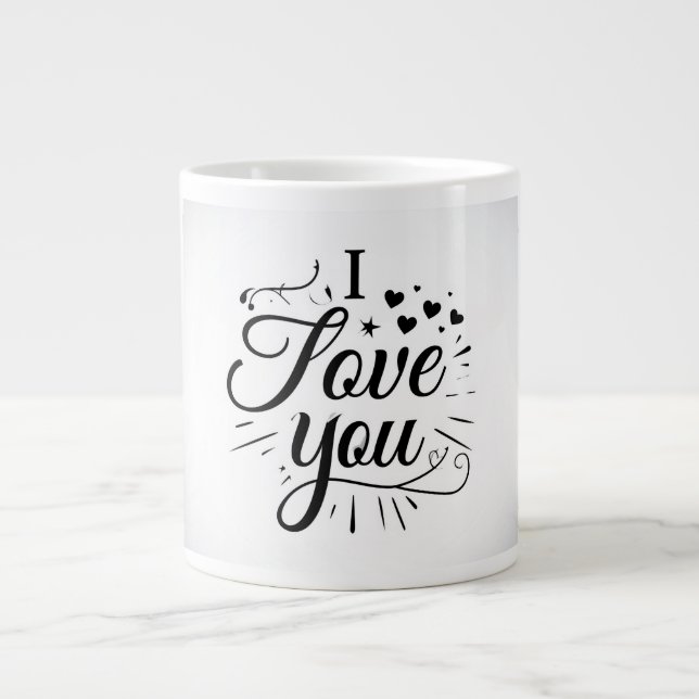 jag älskar dig jumbo mugg (Framsidan)
