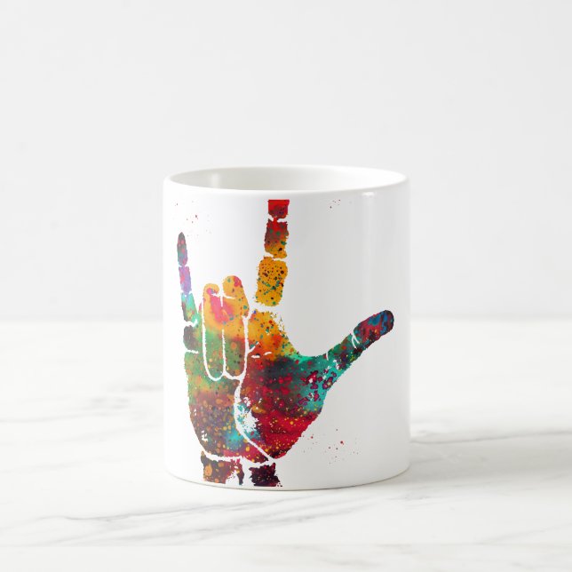 Jag älskar dig kaffemugg (Center)