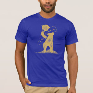 Jag älskar dig Kalifornien--Blått och guld T-shirt