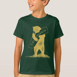 Jag älskar dig Kalifornien--Grönt och guld T-shirt