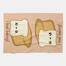 Jag älskar dig, kawaiibröd kökshandduk