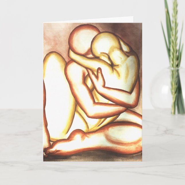 Jag älskar dig kort för kramen för kortpersonligen (Framsida)