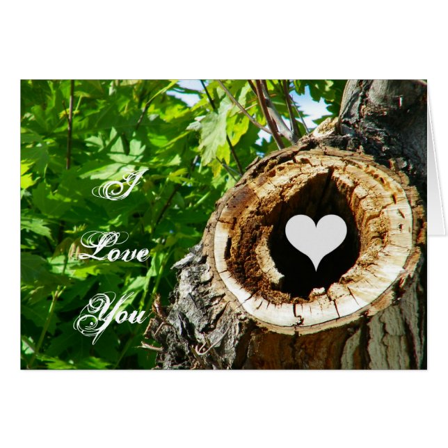 Jag älskar dig-kort hälsningskort (Framsidan Horizontal)