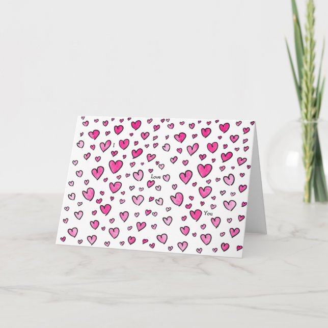 Jag älskar dig-kort kort (Framsida)
