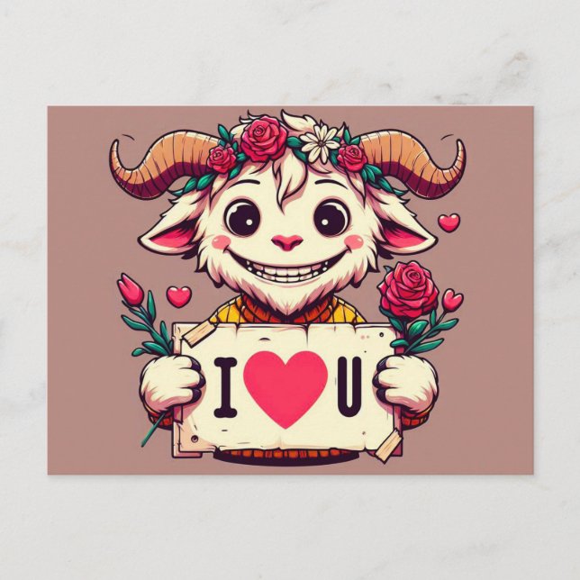 Jag älskar dig-kort  vykort (Framsida)