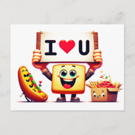 Jag älskar dig-kort vykort