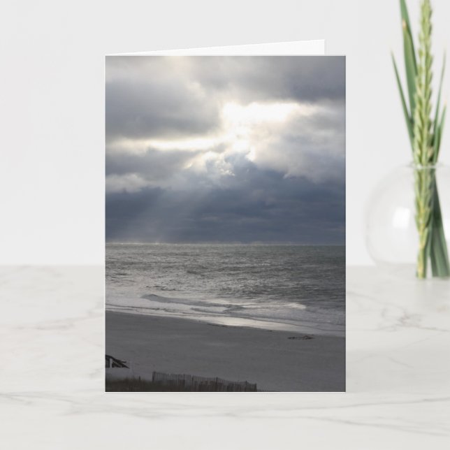 JAG ÄLSKAR DIG kortet av stranden Kort (Framsida)