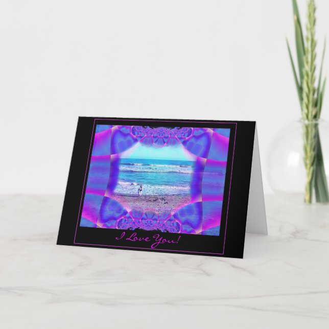 Jag älskar dig kortet - slott av kärlekdesignen kort (Framsida)