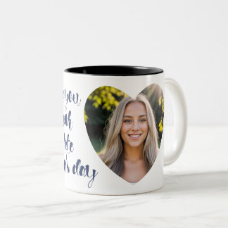 Jag älskar dig lika mycket som jag hatar Alla hjär Två-Tonad Mugg