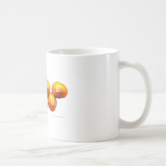 Jag älskar dig lökar kaffemugg