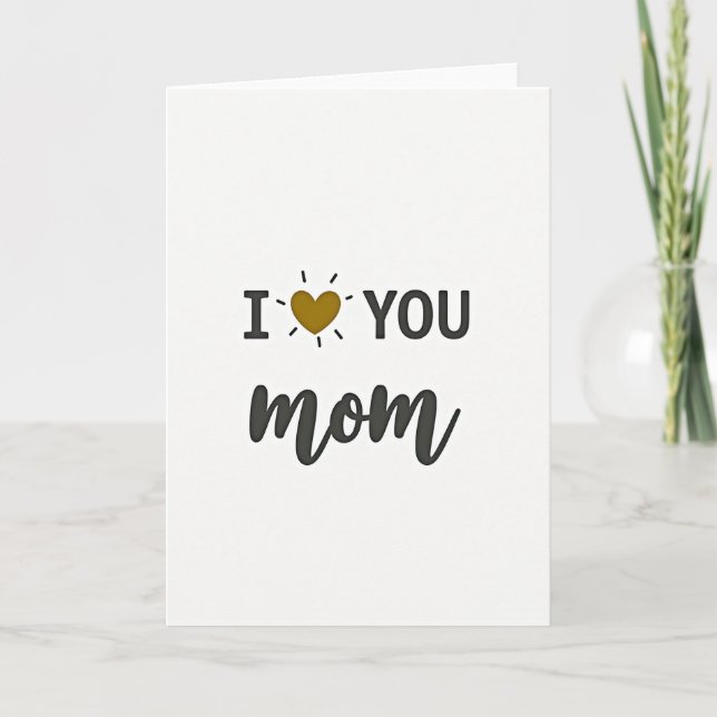 Jag älskar dig mamma bästa grafikkort kort (Framsida)
