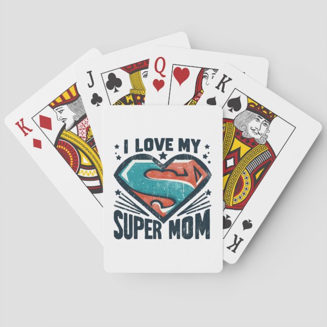 Jag älskar dig mamma casinokort (Baksidan)