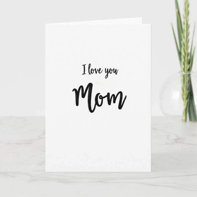 Jag älskar dig mamma Enkel konstkort Kort (Framsida)