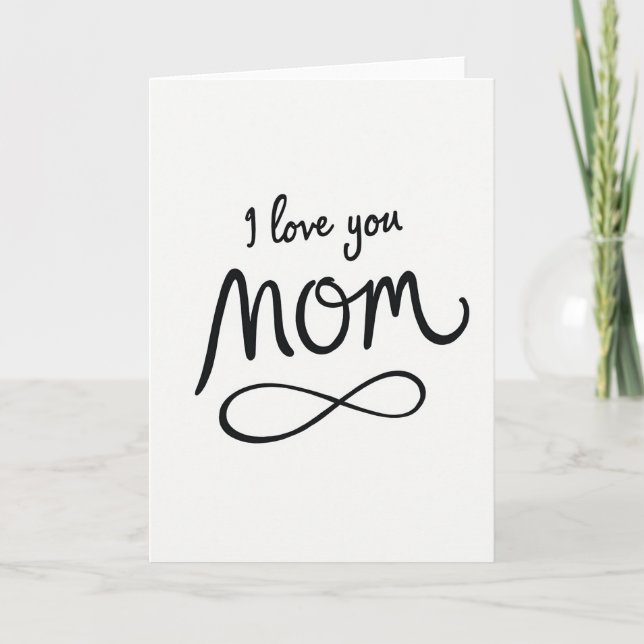 Jag älskar dig mamma för alltid kort (Framsida)