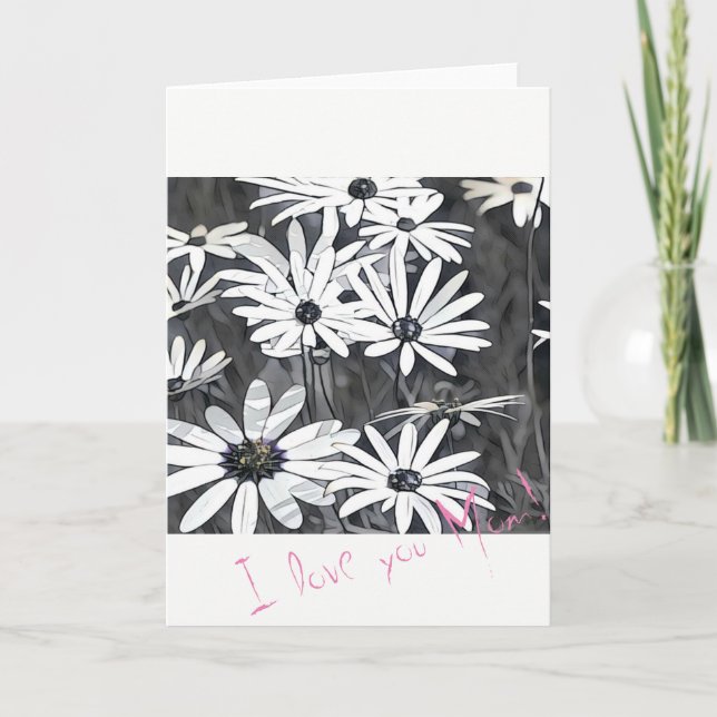 Jag älskar dig Mamma Greeting Card Kort (Framsida)