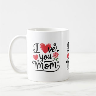 Jag älskar dig mamma hjärtlig barn design kaffemugg