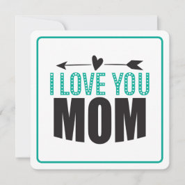 Jag älskar dig mamma julkort