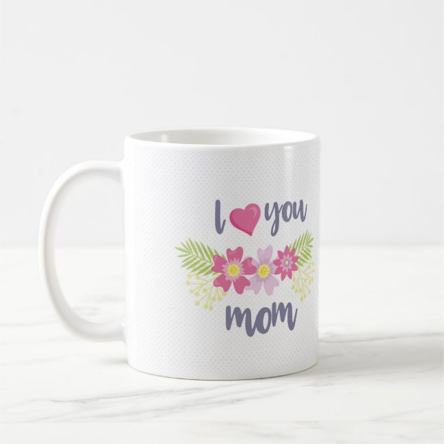 Jag älskar dig mamma kaffemugg (Vänster)