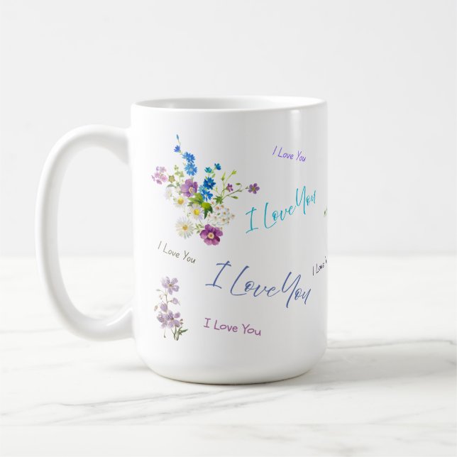 Jag älskar dig mamma kaffemugg (Vänster)