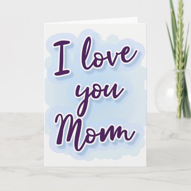 Jag älskar dig Mamma Kort (Framsida)