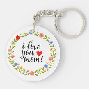 Jag älskar dig mamma mors dag floral kalligrafi