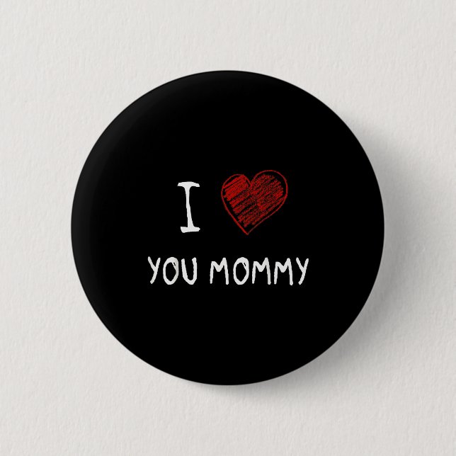 Jag älskar dig mamma_ mors dag jag älskar mamma ba knapp (Framsida)
