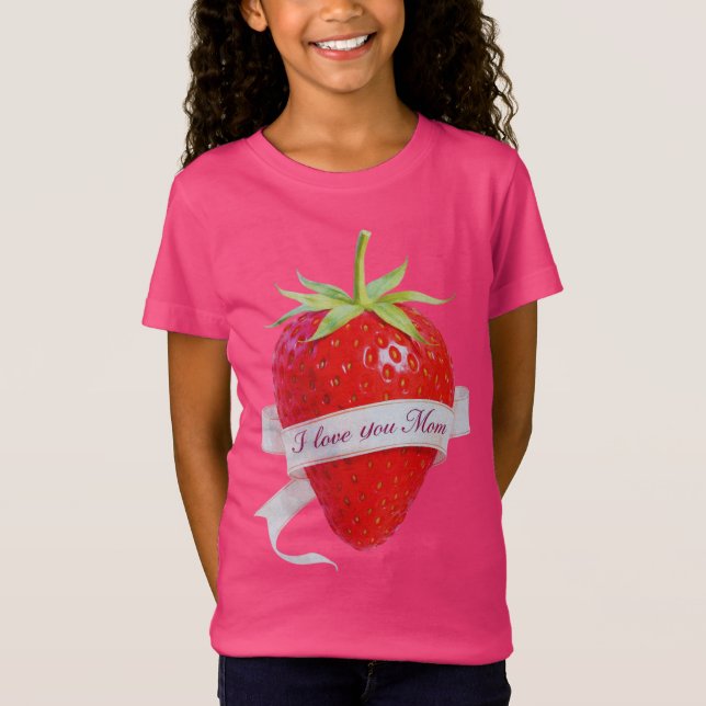 Jag älskar dig mamma - Mors dag T Shirt (Framsida)