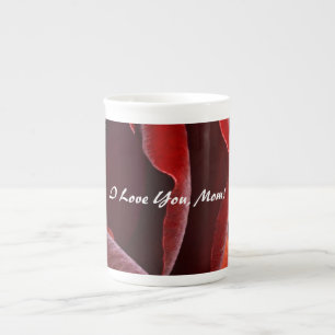 Jag älskar dig, mamma! Mugg Benporslin Mugg