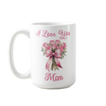 Jag älskar dig Mamma Rosa kopp – Morsdag present