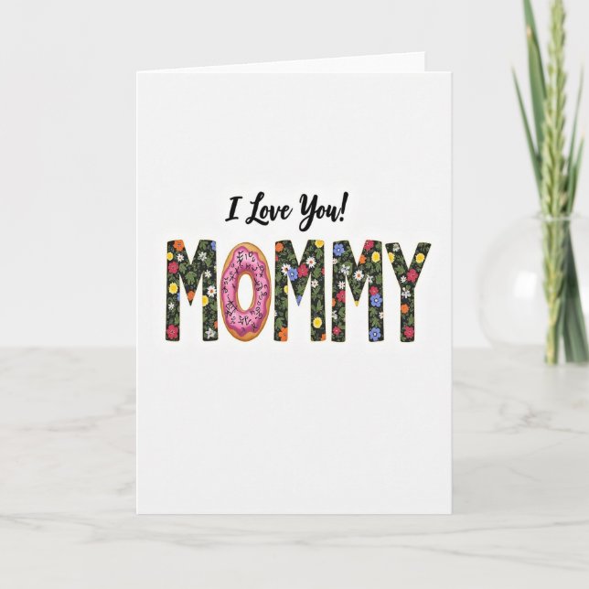 Jag älskar dig Mamma Söta Kort (Framsida)