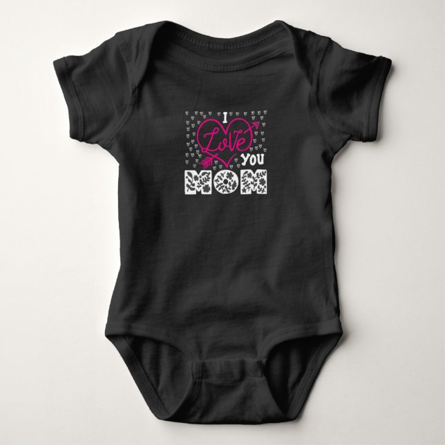 Jag älskar dig Mamma T Shirt (Framsida)