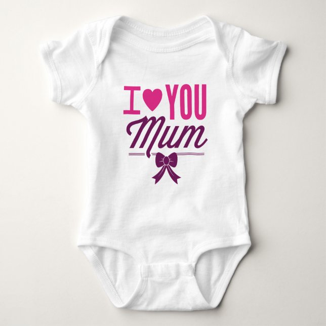 Jag älskar dig mamma t shirt (Framsida)