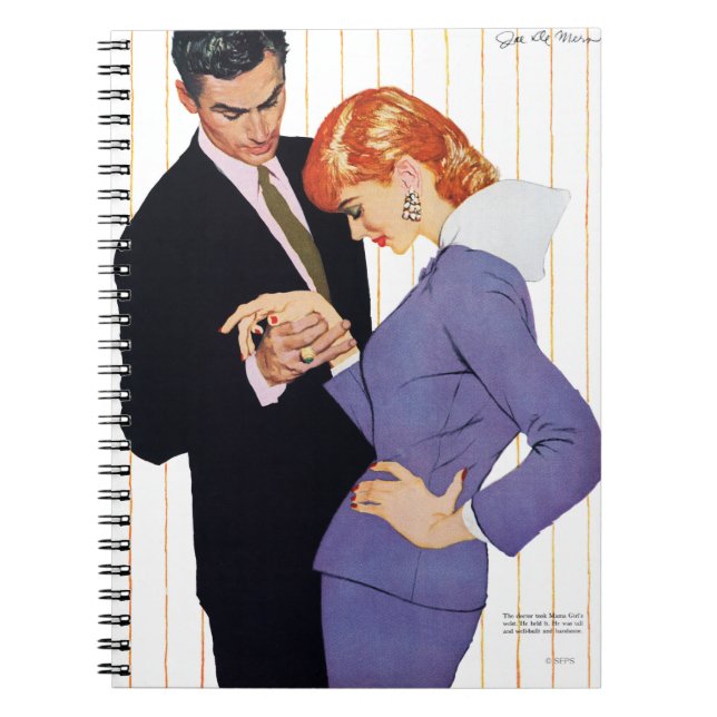 Jag älskar dig, mammaflicka anteckningsbok med spiral (Framsidan)