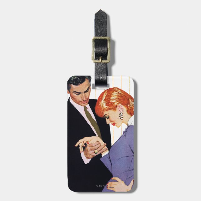 Jag älskar dig, mammaflicka bagagebricka (Vertikal Framsida)