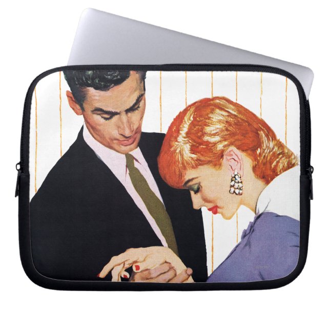 Jag älskar dig, mammaflicka laptop fodral (Framsidan)