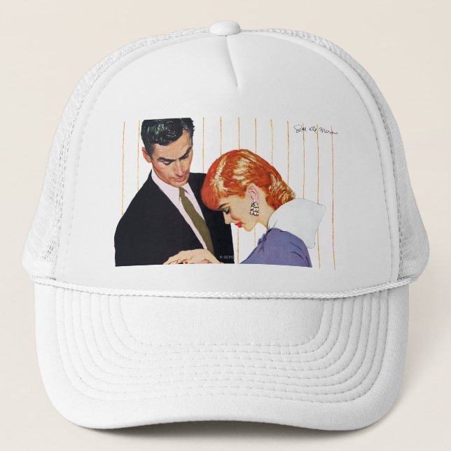 Jag älskar dig, mammaflicka truckerkeps (Framsida)