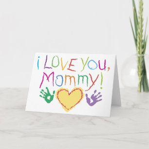 Jag älskar dig mammor! kort