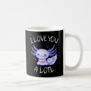Jag älskar dig massor Axolotl i kärlek Kaffe Mugg