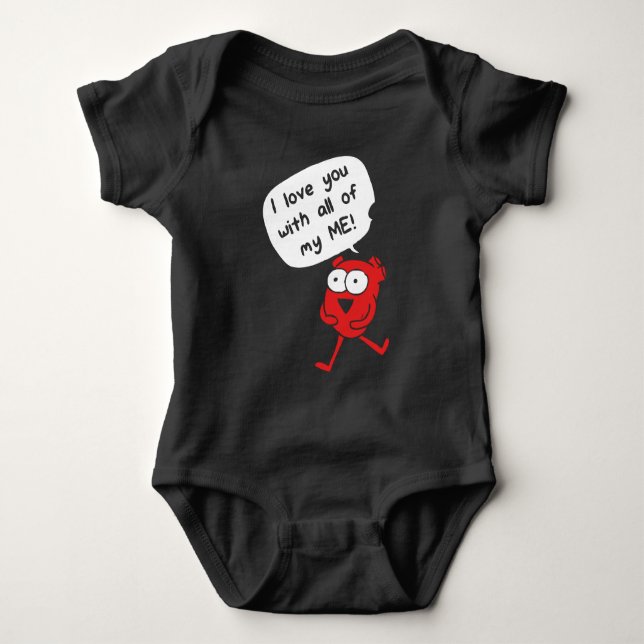 Jag älskar dig med hela mig – Söt Alla Hjärtans Da T Shirt (Framsida)