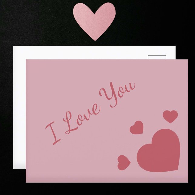 Jag älskar dig med hjärtan vykort (I Love You with Hearts Postcard)